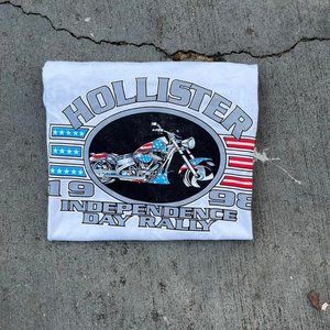 Vintage 98’ Holister Motorcycle Biker Shirt